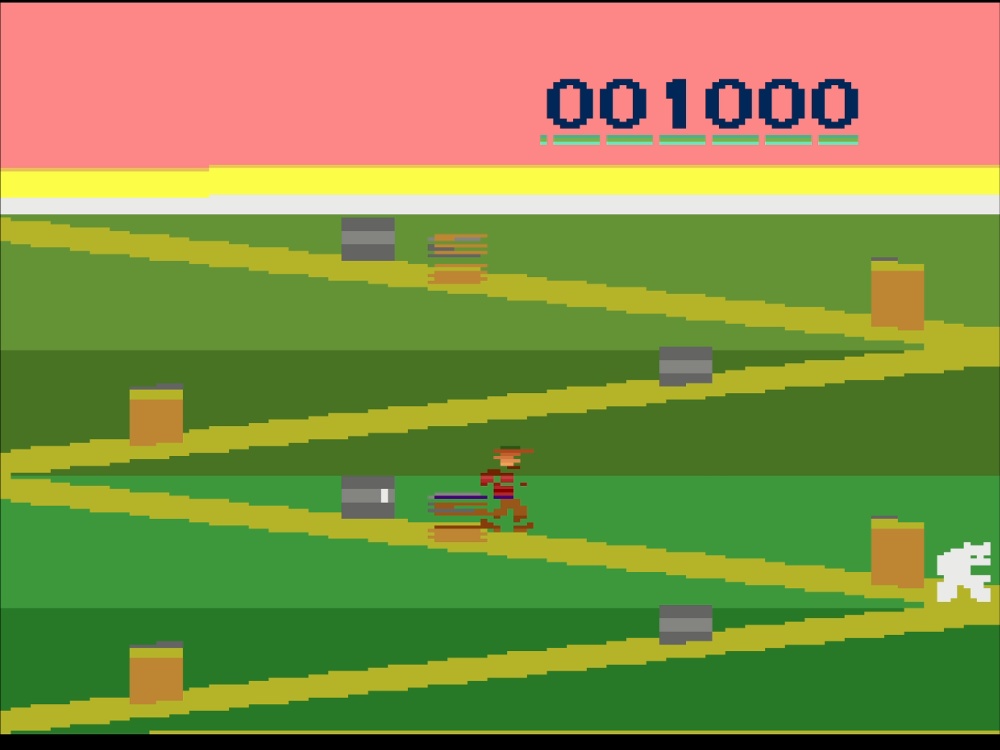Gameplay of Spikes Peak for Atari 2600